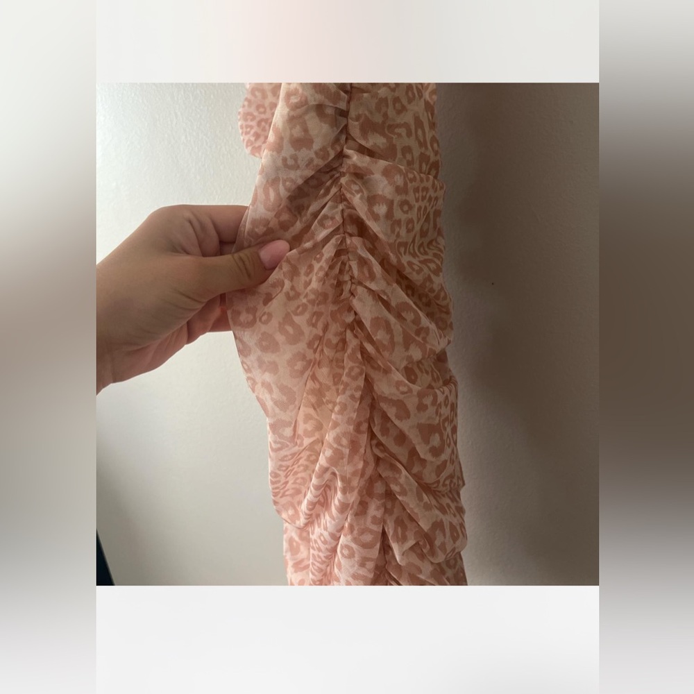 Oh Polly dress cheetah pink. NWT - Picture 3 of 5